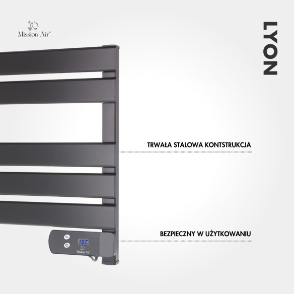 LYON 150 W Bathroom Ladder Heater | Black