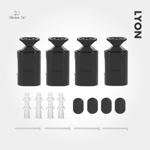 Grzejnik drabinkowy łazienkowy LYON 150 W | Czarny