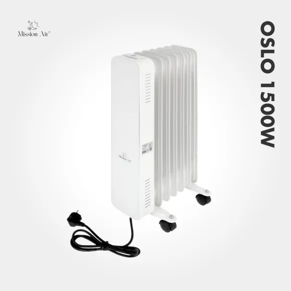 Grzejnik olejowy OSLO 2000 W – widok frontowy