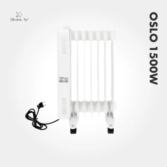 Grzejnik olejowy OSLO 2000 W – widok z lewej strony