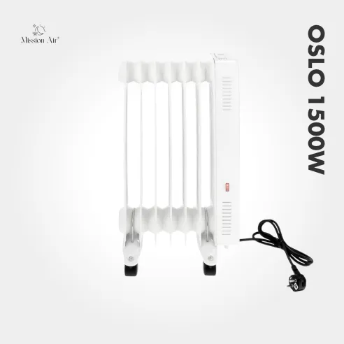 Grzejnik olejowy OSLO 2000 W – widok z prawej strony