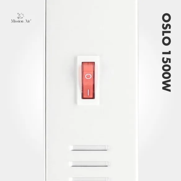 Grzejnik olejowy OSLO 1500 W – włącznik zasilania