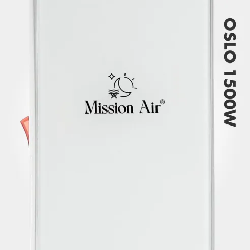 Grzejnik olejowy OSLO 1500 W – logo Mission Air na obudowie