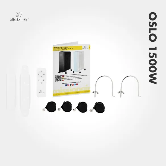 Zestaw akcesoriów do grzejnika olejowego OSLO 1500 W