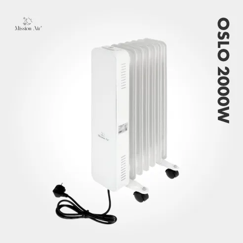 OSLO 2000 W Oil-Filled Radiator | WiFi, Electric, White