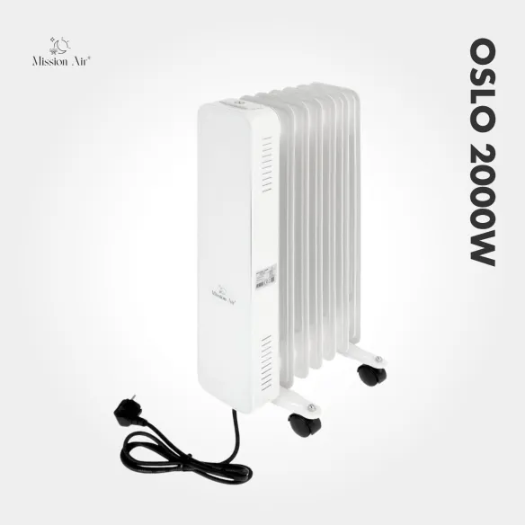 OSLO 2000 W Oil-Filled Radiator | WiFi, Electric, White
