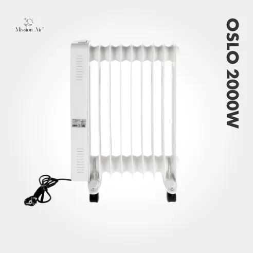 OSLO 2000 W Oil-Filled Radiator | WiFi, Electric, White