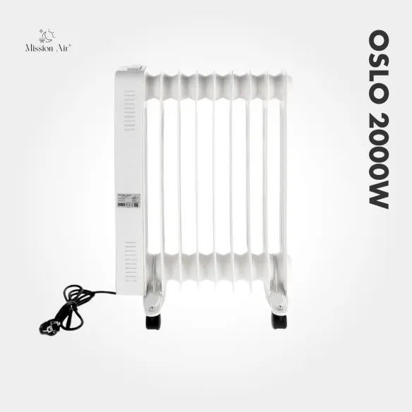 OSLO 2000 W Oil-Filled Radiator | WiFi, Electric, White