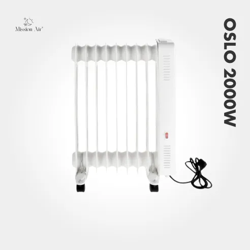 OSLO 2000 W Oil-Filled Radiator | WiFi, Electric, White