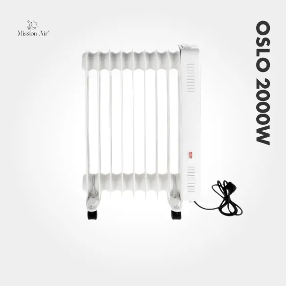 OSLO 2000 W Oil-Filled Radiator | WiFi, Electric, White