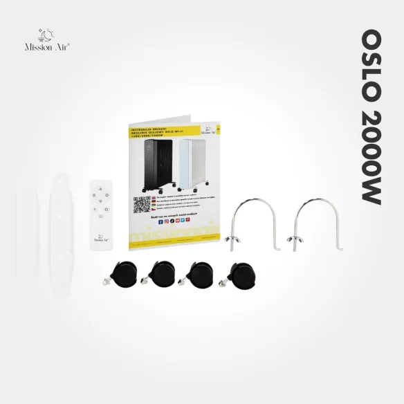 OSLO 2000 W Oil-Filled Radiator | WiFi, Electric, White