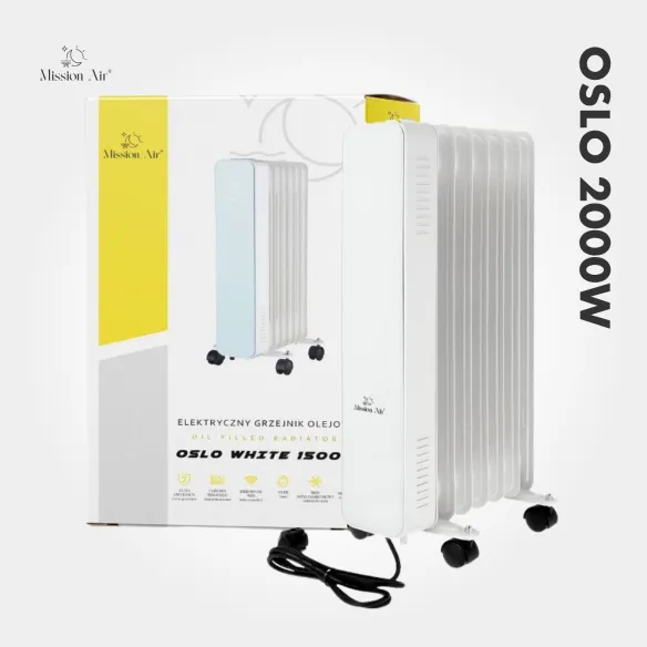 OSLO 2000 W Oil-Filled Radiator | WiFi, Electric, White