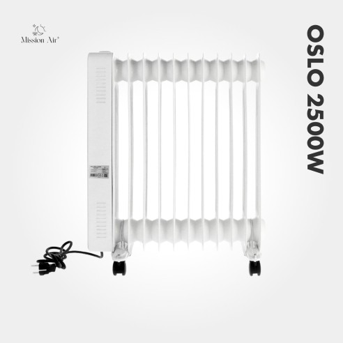 OSLO 2500 W Oil-Filled Radiator | WiFi, Electric, White