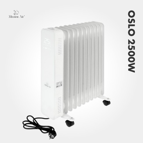 OSLO 2500 W Oil-Filled Radiator | WiFi, Electric, White