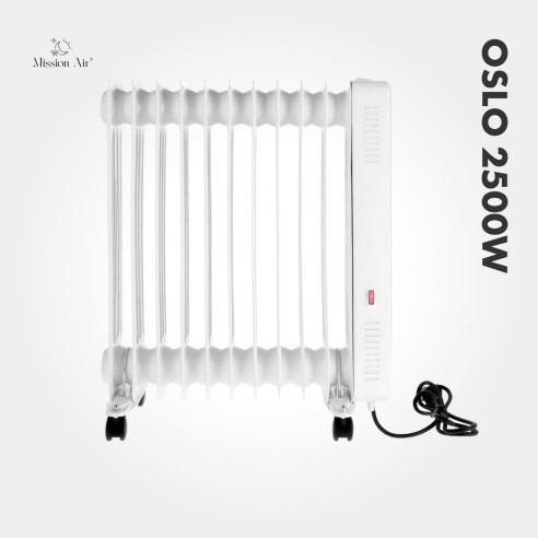 OSLO 2500 W Oil-Filled Radiator | WiFi, Electric, White