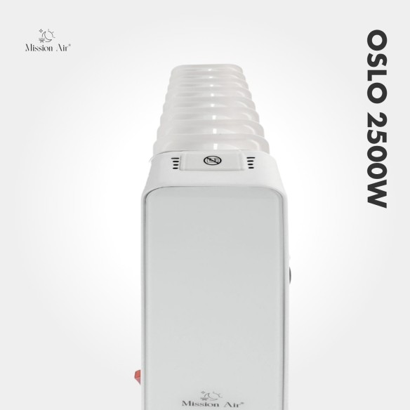 OSLO 2500 W Oil-Filled Radiator | WiFi, Electric, White
