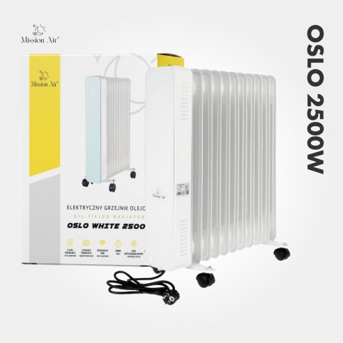 OSLO 2500 W Oil-Filled Radiator | WiFi, Electric, White