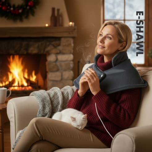 E-SHAWL Heating Cushion | Shoulder & Neck, USB
