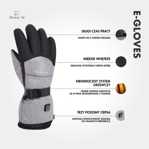 E-GLOVES Heated Gloves | Electric, Unisex, USB