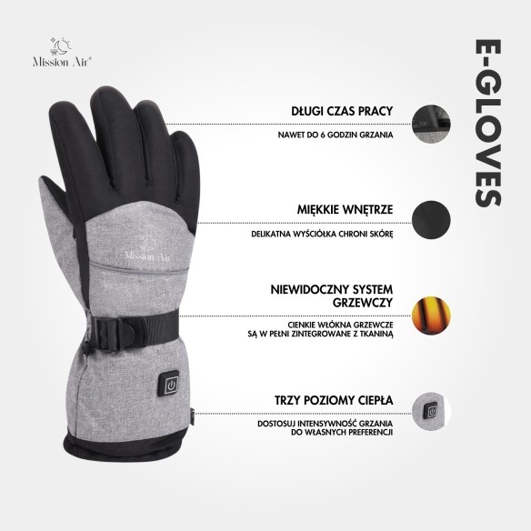 E-GLOVES Heated Gloves | Electric, Unisex, USB