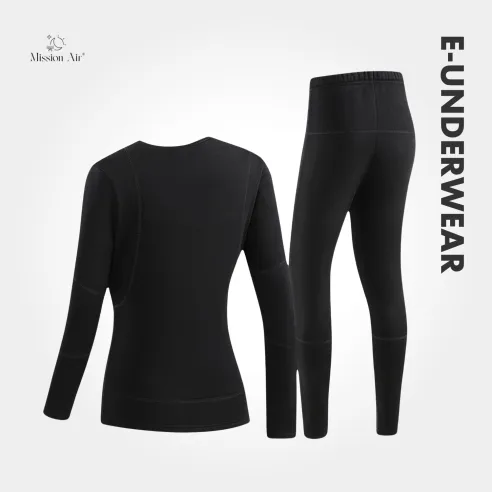 E-UNDERWEAR WOMAN Heated Thermal Underwear | USB Powered