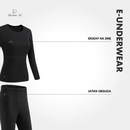 E-UNDERWEAR WOMAN Heated Thermal Underwear | USB Powered