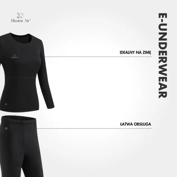 E-UNDERWEAR WOMAN Heated Thermal Underwear | USB Powered
