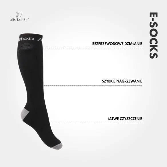 Skarpetki podgrzewane E-SOCKS użytkowanie