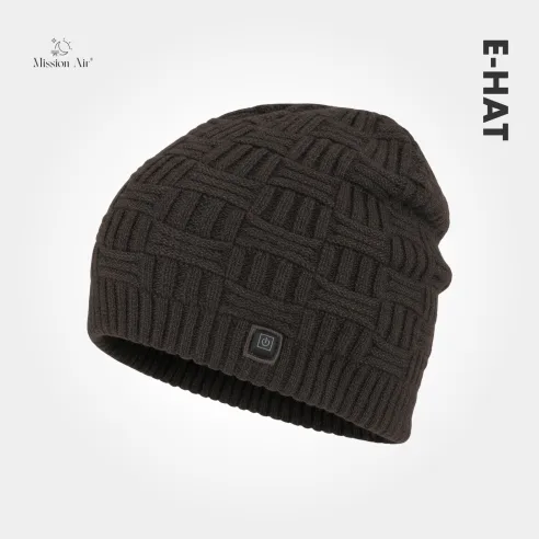 Czapka grzewcza E-HAT zimowa czarna