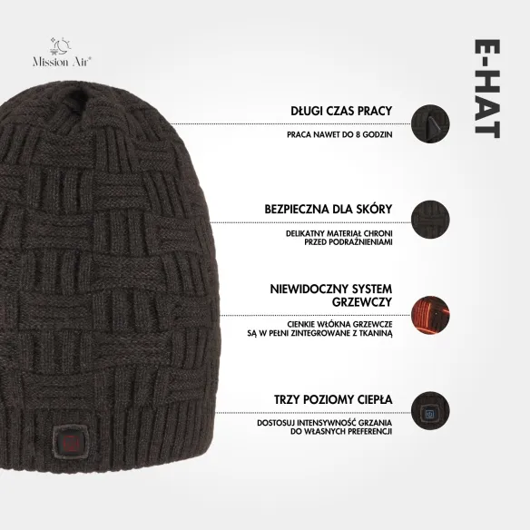 E-HAT Heated Winter Hat | USB Powered