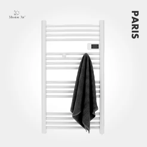 Wieszak na grzejnik drabinkowy z ręcznikiem