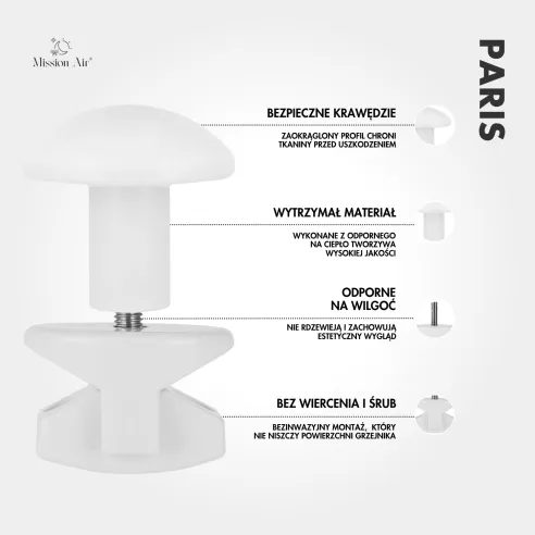 Zestaw wieszaków na grzejnik drabinkowy