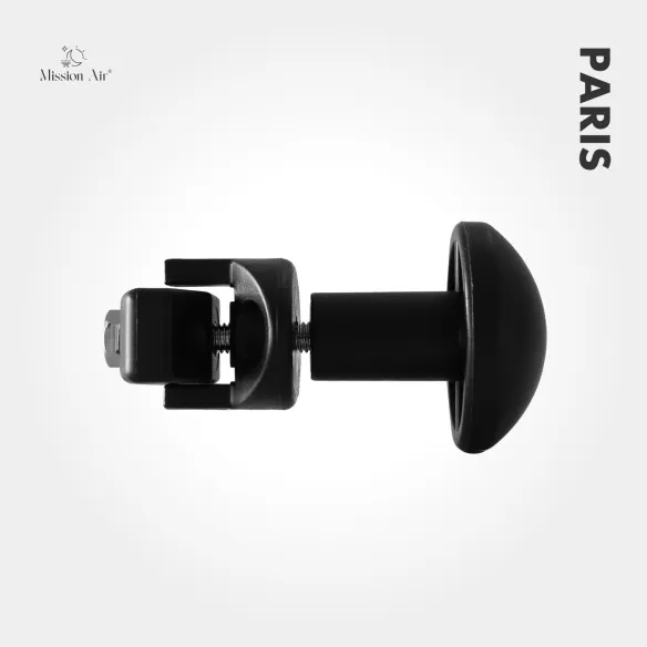 Wieszak na grzejnik drabinkowy czarny montaż na rurce