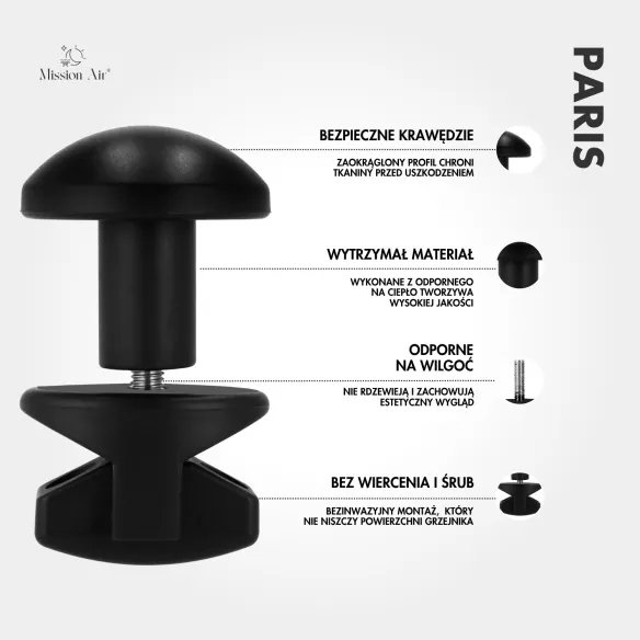 Hook Hanger for Ladder Heater | Set of 2, Black