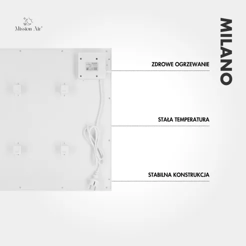 MILANO 350 W Infrared Heater | WiFi, IR, White