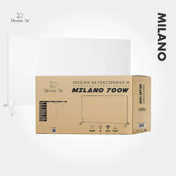MILANO 700 W Infrared Heater | WiFi, IR, White