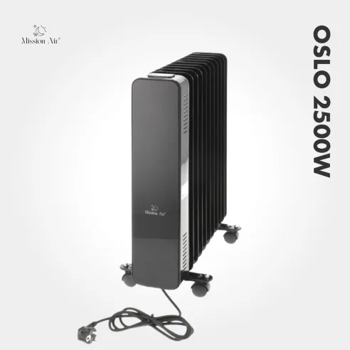 OSLO 2500 W Oil-Filled Radiator | WiFi, Electric, Black