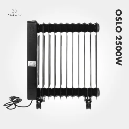OSLO 2500 W Oil-Filled Radiator | WiFi, Electric, Black