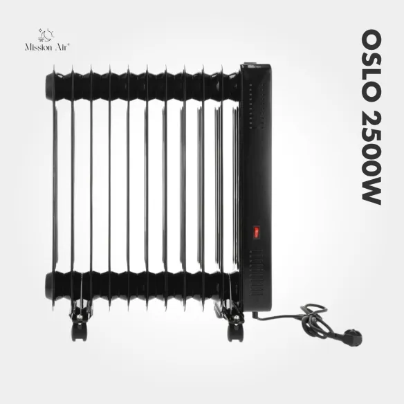 Grzejnik olejowy OSLO 2500 W żebra grzewcze