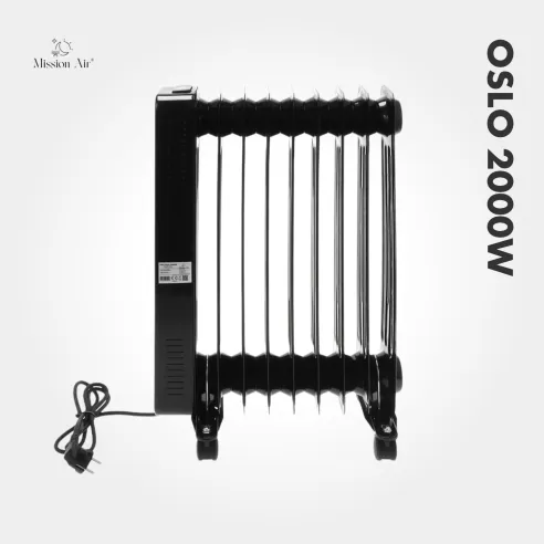 OSLO 2000 W Oil-Filled Radiator | WiFi, Electric, Black