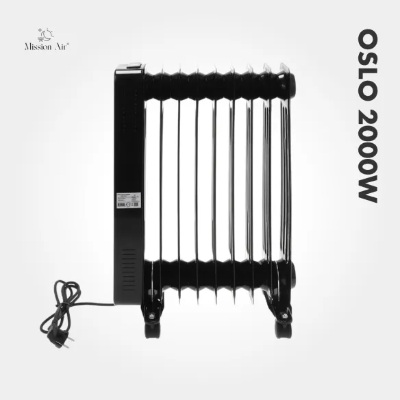 OSLO 2000 W Oil-Filled Radiator | WiFi, Electric, Black
