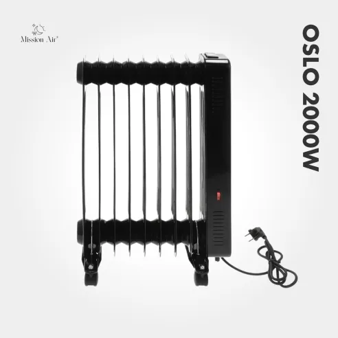 OSLO 2000 W Oil-Filled Radiator | WiFi, Electric, Black