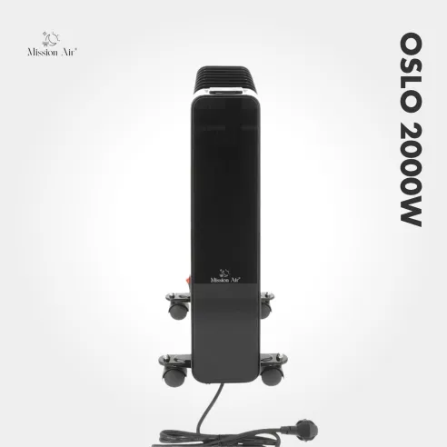 OSLO 2000 W Oil-Filled Radiator | WiFi, Electric, Black