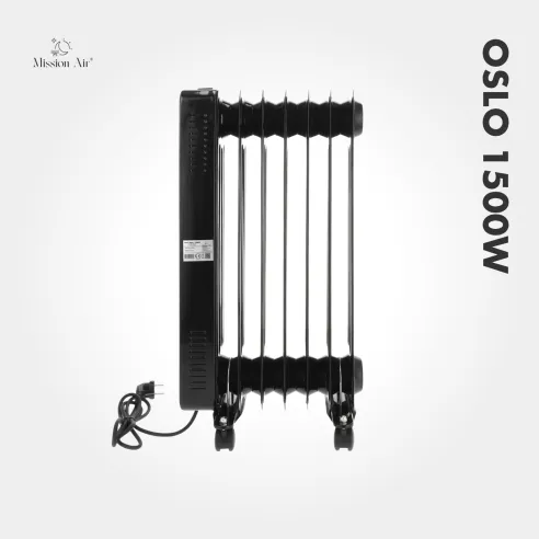 OSLO 1500 W Oil-Filled Radiator | WiFi, Electric, Black