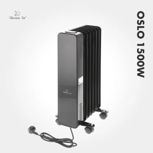 OSLO 1500 W Oil-Filled Radiator | WiFi, Electric, Black