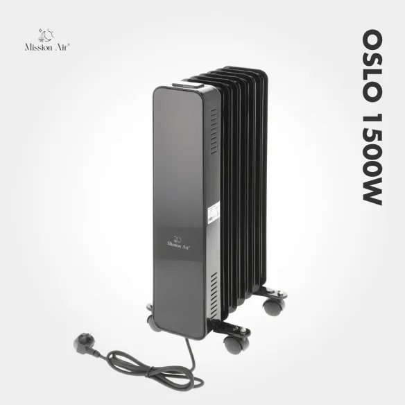 OSLO 1500 W Oil-Filled Radiator | WiFi, Electric, Black