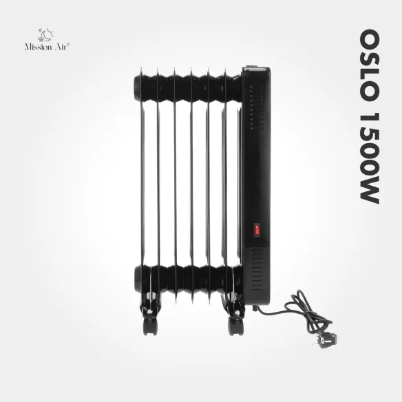 Grzejnik olejowy OSLO 1500 W żebra grzewcze