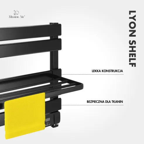 Shelf for LYON Bathroom Heater | Black