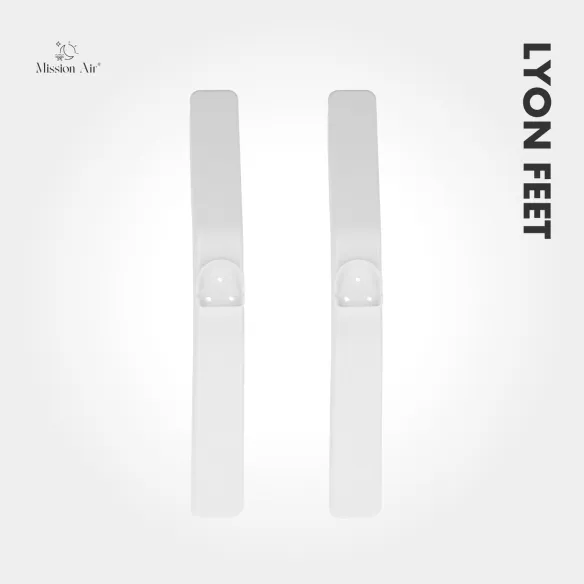 Feet for LYON Bathroom Heater | Mounting Kit, White