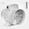DUCTO 150 mm Inline Duct Fan | With Backdraft Shutter, White